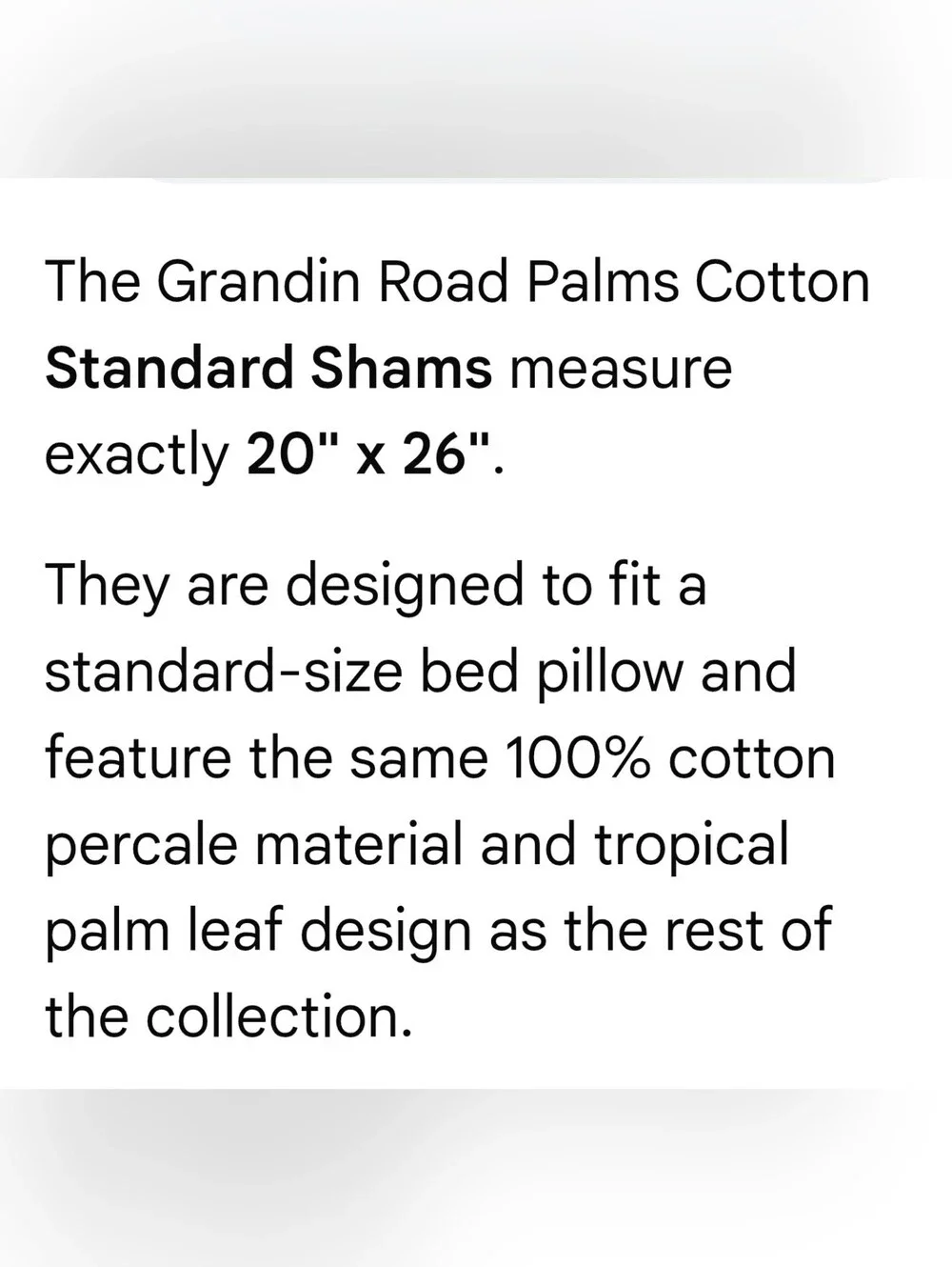 Grandinroad King Palms Duvet + 3 Standard Palms Shams